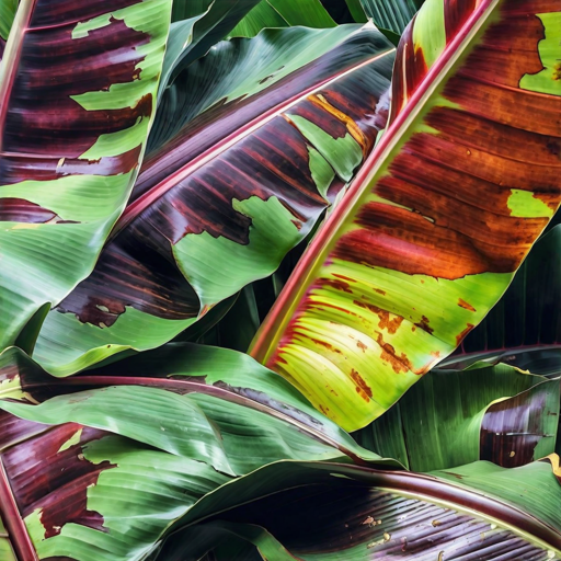 Musa acuminata var. zebrina (Blood Banana)