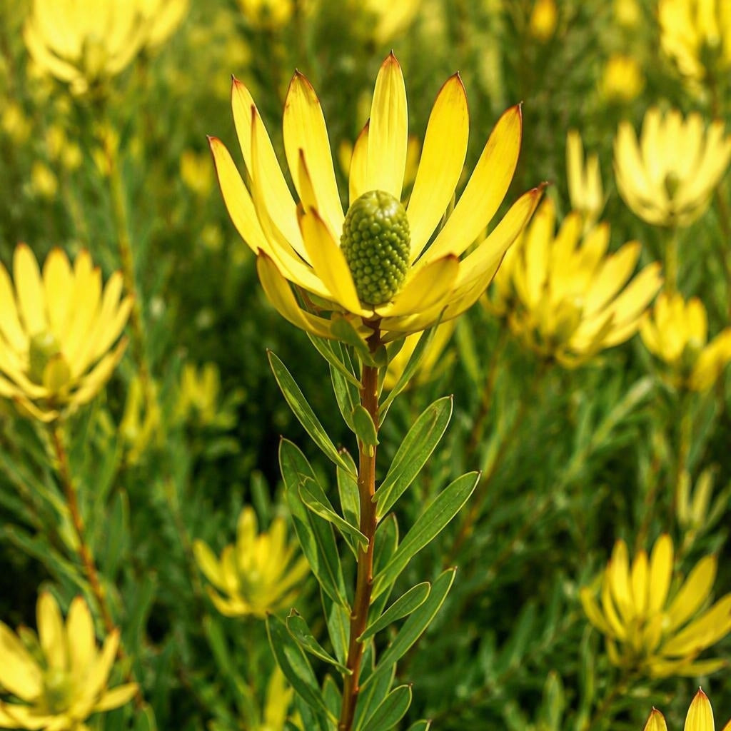 Leucadendron 'Bells Sunrise' (Conebush)